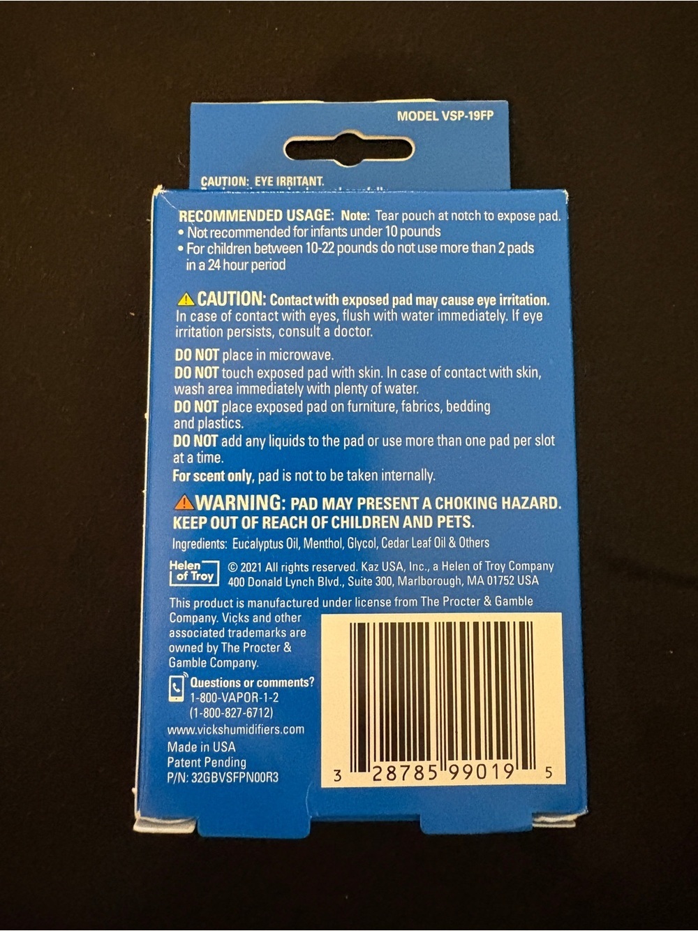 Vicks VapoPads Family Pack 12 Scent Pads Humidifier Vaporizer Refills New - Picture 3 of 4